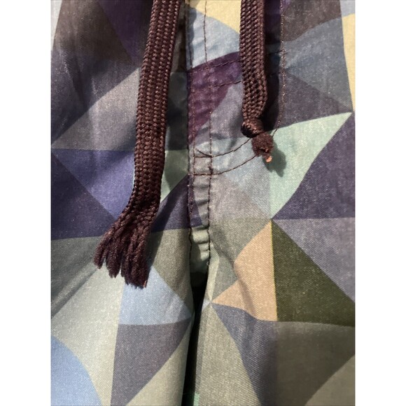 Kinnly Boy’s Swim Shorts Trunks Size 8 Blue Geometric Mesh Lined Elastic Waist - Picture 2 of 7